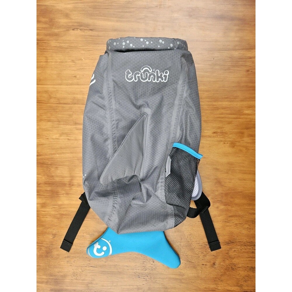 Trunki SHARK FIN PaddlePak Waterproof Duffel Kids Toddler Swim Bag Backpack Blue